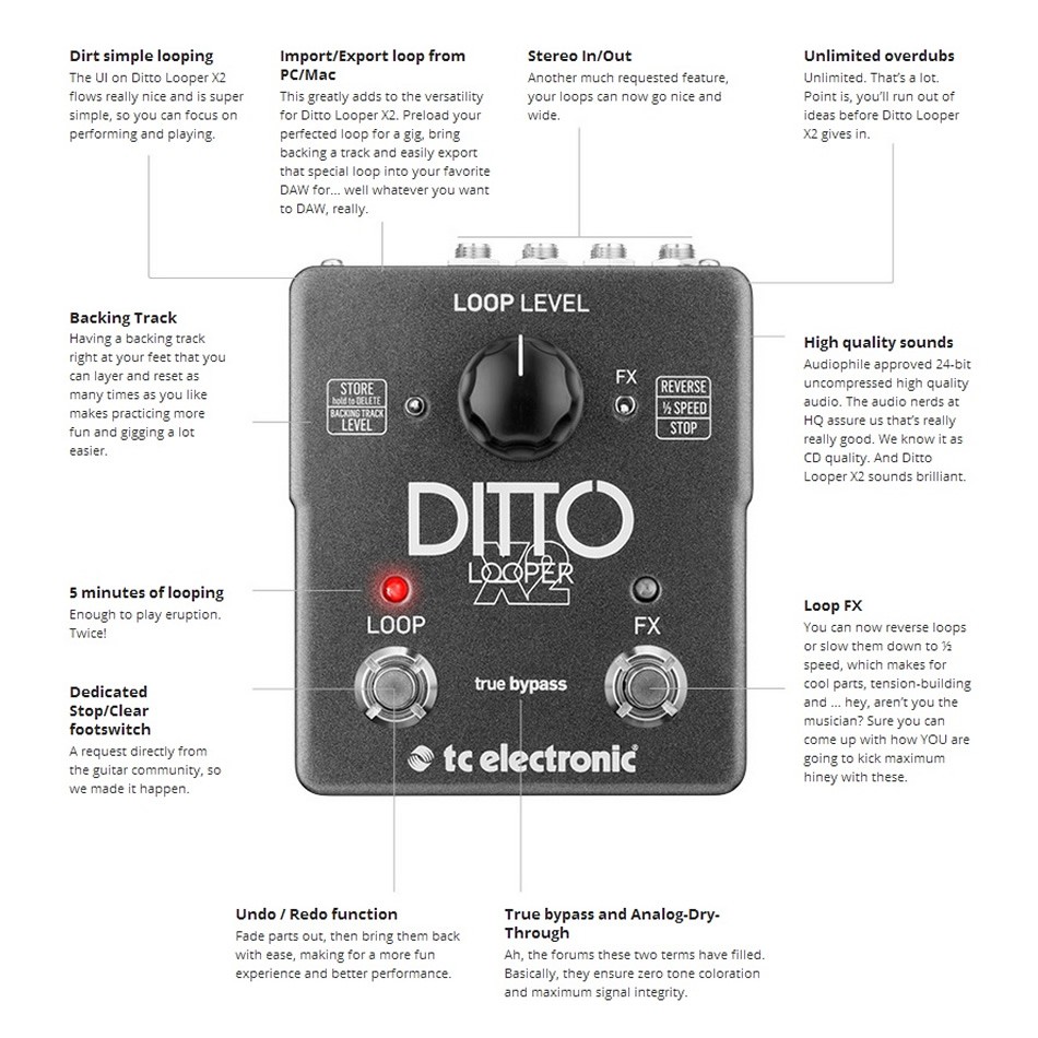 TC Electronic Ditto Looper X2 TC Electronic Ditto Looper X2