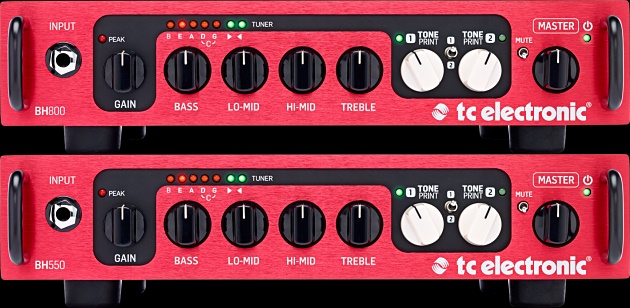 TC Electronic BH550 and BH800 Bass Amps TC Electronic BH550 and BH800 Bass Amps
