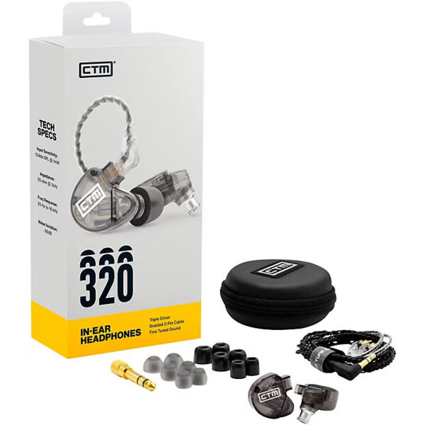 Clear Tune Monitors CE320 3-Driver IEM - Smoke Shell