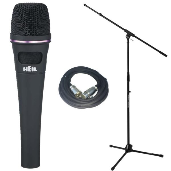 Heil Sound PR35 Dynamic Mic + Cable & Boom Stand Bundle