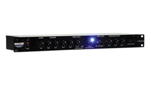 ART MX622BT 6-Channel Rack Mixer w/ Bluetooth 5.0
