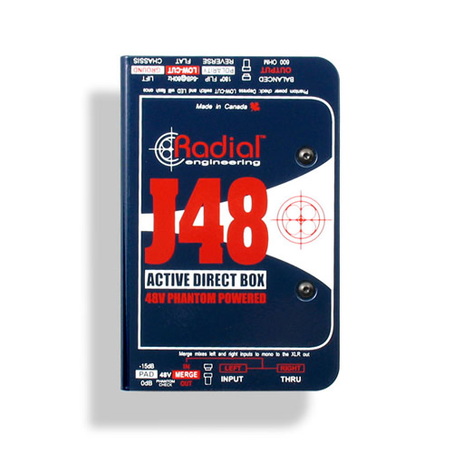 Radial J48 Active DI Box with Pad & Phase Reverse (DEMO)