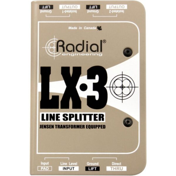 Radial LX3 3-Channel Balanced Line Splitter