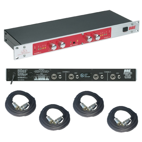 BBE 482i Sonic Maximizer + 4 Free 20' XLR Cables